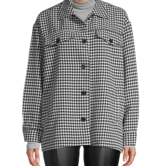 BCBGeneration Houndstooth Shacket - Picture 1 of 8
